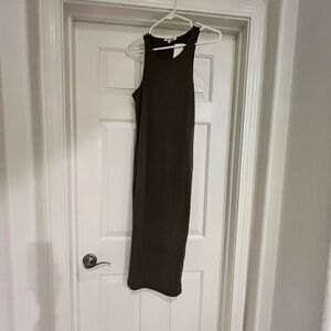 Good American Olive Green Bodycon Dress